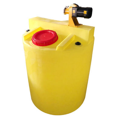 200L PE ফ্ল্যাট বটম প্লাস্টিক মিক্সিং বালতি PAM দ্রবীভূত নর্দমা চিকিত্সা বিকারক ডোজিং