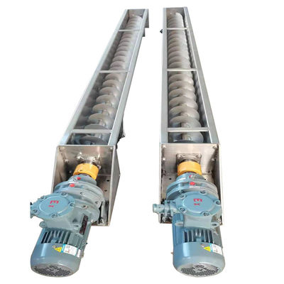 কার্বন ইস্পাত স্টেইনলেস স্টীল খাদ স্ক্রু পরিবাহক U টাইপ কম শুকনো গুঁড়া পাথর স্লাজ