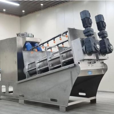 12m3/H সর্পিল স্লাজ ডিওয়াটারিং মেশিন স্টেইনলেস স্টিল কয়লা স্লাইম স্লাজ ডিওয়াটারিং