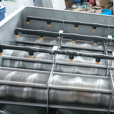 স্পাইরাল টাইপ স্ক্রু প্রেস স্লাজ ডিওয়াটারিং মেশিন এসএস 304 উপাদান