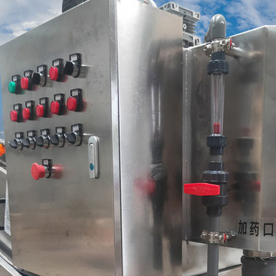 স্পাইরাল টাইপ স্ক্রু প্রেস স্লাজ ডিওয়াটারিং মেশিন এসএস 304 উপাদান