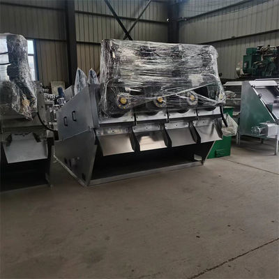 স্টেইনলেস স্টীল স্ক্রু প্রেস স্লাজ ডিওয়াটারিং মেশিন ইন্টিগ্রেটেড থিকনিং