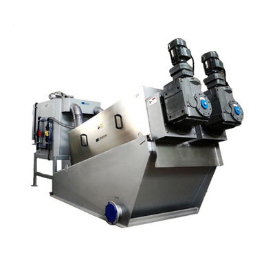 স্বয়ংক্রিয় SS304 সর্পিল স্লাজ ডিওয়াটারিং মেশিন উচ্চ ডিহাইড্রেশন হার