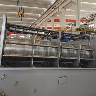 স্বয়ংক্রিয় SS304 সর্পিল স্লাজ ডিওয়াটারিং মেশিন উচ্চ ডিহাইড্রেশন হার