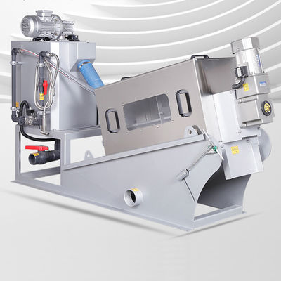 সম্পূর্ণ স্বয়ংক্রিয় 304SS স্পাইরাল স্লাজ ডিওয়াটারিং ইকুইপমেন্ট 30-50kg/h