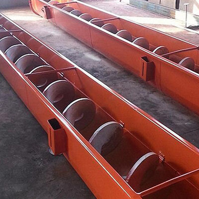 কয়লা চূর্ণ চুন বালি পরিবহনের জন্য SUS304 ডিওয়াটারিং স্লাজ স্ক্রু পরিবাহক