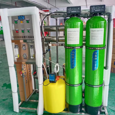 ISO9001 500lph রিভার্স অসমোসিস ওয়াটার পিউরিফিকেশন সিস্টেম ইকুইপমেন্ট পানীয়ের জন্য