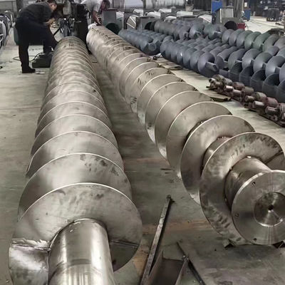 সাইলো সিমেন্টের জন্য 1~25 মিটার বাঁকানো স্টেইনলেস স্টীল স্ক্রু অগার পরিবাহক