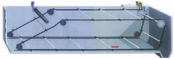 জল চিকিত্সার ট্যাঙ্কের জন্য 3 মি চেইন স্ক্র্যাপার সিস্টেম কার্বন ইস্পাত