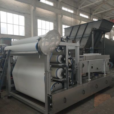 স্টেইনলেস স্টিল স্লারি ডিওয়াটারিং সরঞ্জাম, 10 মি 3 / ঘন্টা বেল্ট প্রেস বর্জ্য জল চিকিত্সা