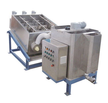 তিন মোটর 300 স্তুপীকৃত স্ক্রু স্লাজ ডিওয়াটারিং মেশিন ইন্ডাস্ট্রিয়াল গ্রেড