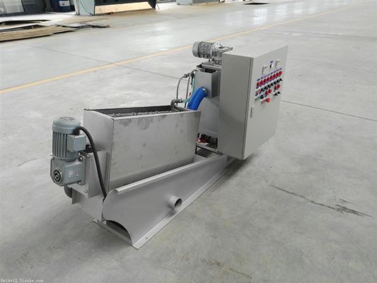 100mm স্তুপীকৃত স্ক্রু স্লাজ ডিওয়াটারিং মেশিন ইন্ডাস্ট্রিয়াল গ্রেড