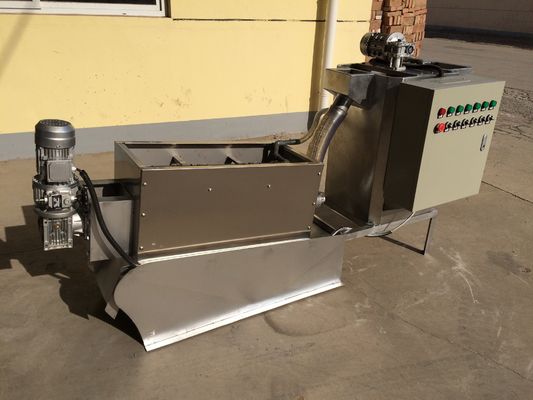 100mm স্তুপীকৃত স্ক্রু স্লাজ ডিওয়াটারিং মেশিন ইন্ডাস্ট্রিয়াল গ্রেড