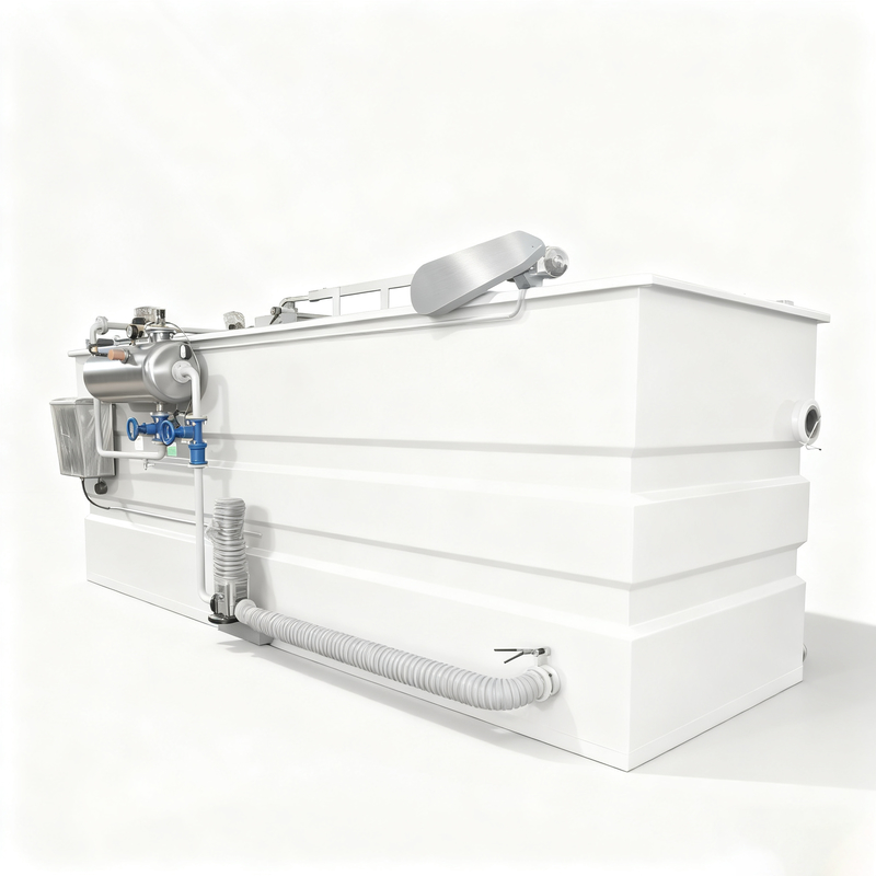 1000L-4000L মাংস প্রক্রিয়াকরণের বর্জ্য জল চিকিত্সার জন্য দ্রবীভূত এয়ার ফ্লোটেশন মেশিন