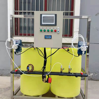 1000L/H PE Pac Pam Flocculant স্বয়ংক্রিয় ডোজিং মেশিন ধীর রিলিজ দ্রবীভূত