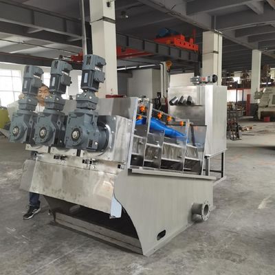 প্রিন্টিং এবং ডাইং কারখানার জন্য 90-150kg/H স্ক্রু প্রেস স্লাজ ডিওয়াটারিং মেশিন