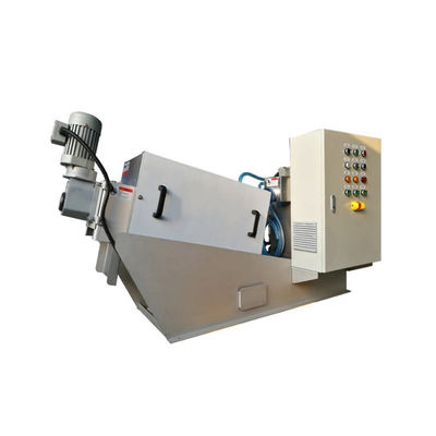 SS304/316 স্ক্রু প্রেস স্লাজ ডিওয়াটারিং মেশিন 2.25kw স্বয়ংক্রিয়ভাবে চলছে