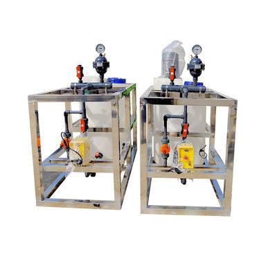 CE ISO 250L~10000L সম্পূর্ণ স্বয়ংক্রিয় ডোজিং মেশিন PAC/PAM Flocculant ডোজিং সিস্টেম