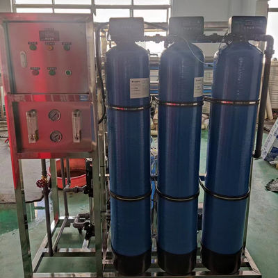 ISO9001 500lph রিভার্স অসমোসিস ওয়াটার পিউরিফিকেশন সিস্টেম ইকুইপমেন্ট পানীয়ের জন্য
